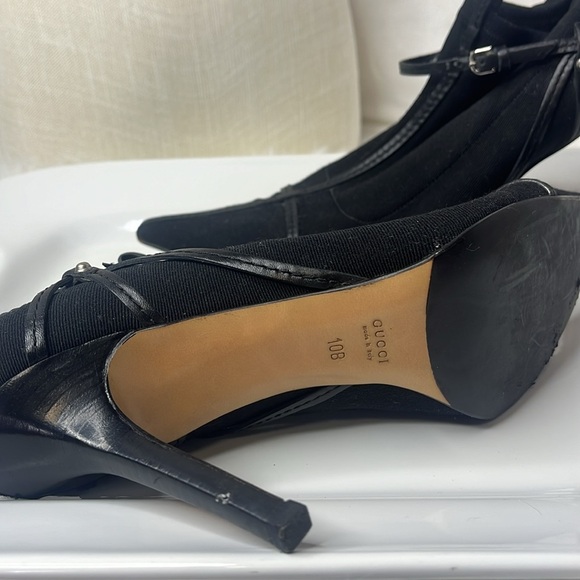 GUCCI VINTAGE SCUBA STRETCH STRAPPY ANKLET BOOTIES - Picture 3 of 11